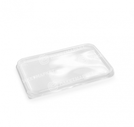 Крышка для контейнера 179*132*10мм ПП (на 500,750,1000,1500,2000мл) прям/проз СтП 1/50/1000шт