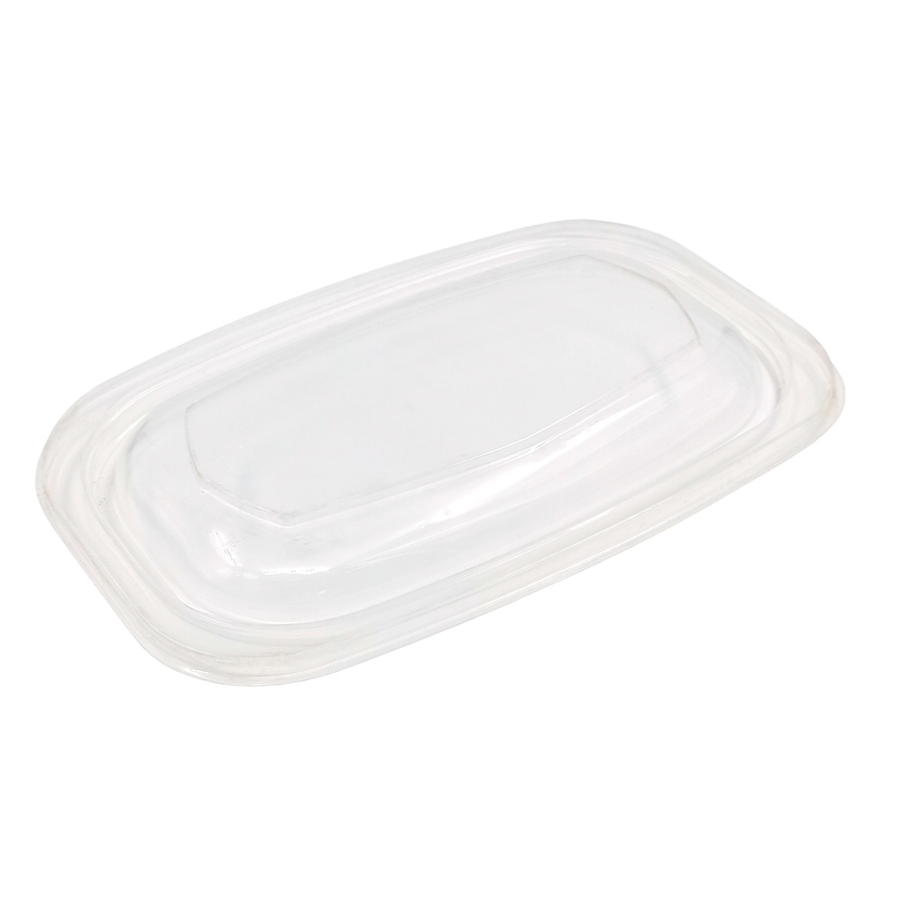 Крышка для контейнера 935мл/1секц внутр 218*140*18мм ПП прям/прозр.с язычком 1/10/600шт Mealbox