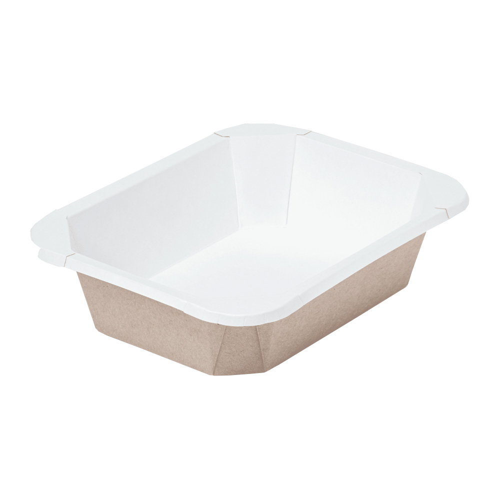 Контейнер под салат бум 187*140*45мм 500мл прям/крафт (дно бел лам) OSQ Octobox 1/70/560шт